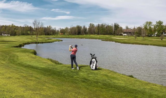 Matthias Schwab im Golfclub Gut Altentann